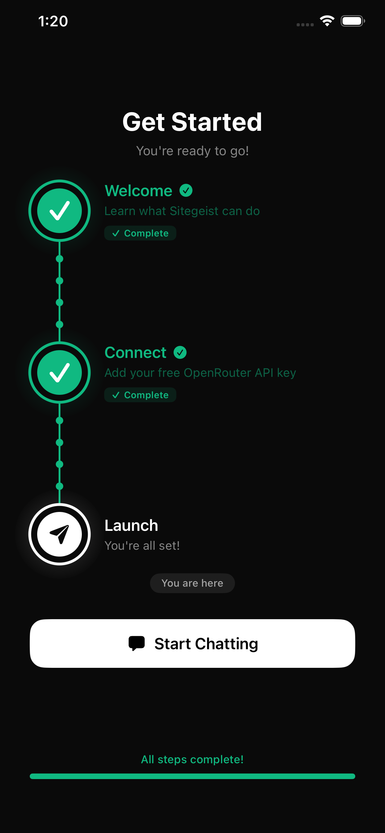 S.A.P.I.E.N. onboarding complete